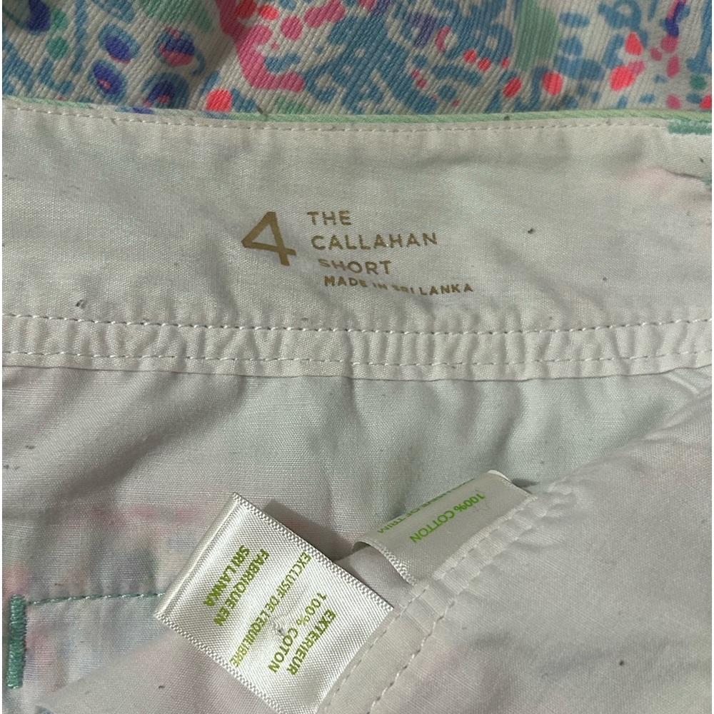 Lilly Pulitzer Minty Fresh Fansea Callahan Shorts Size 4 - Picture 3 of 5